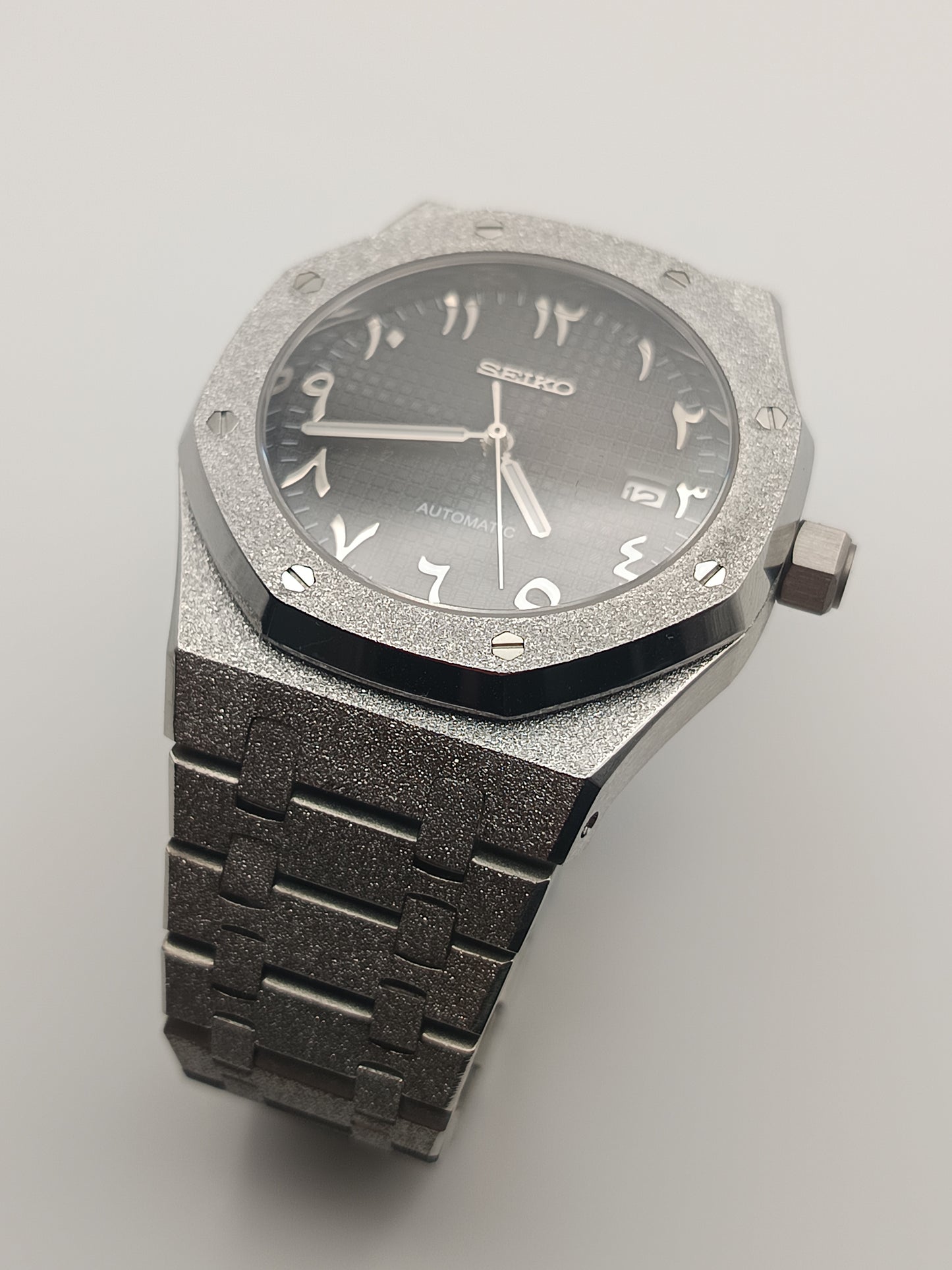 Seiko Frosted Royal Oak Arabic Mod